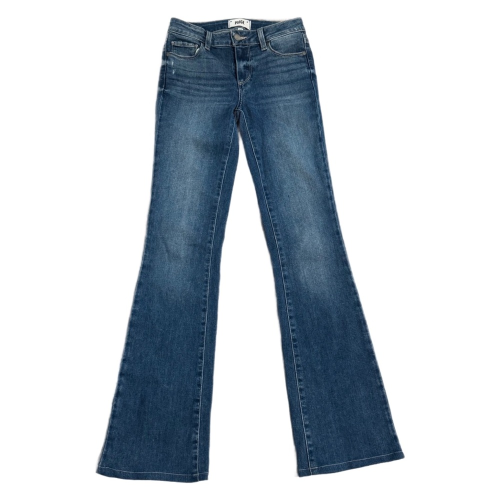 Paige Women’s Flare Jeans – Classic Blue Wash, Size 24 Y2K Style